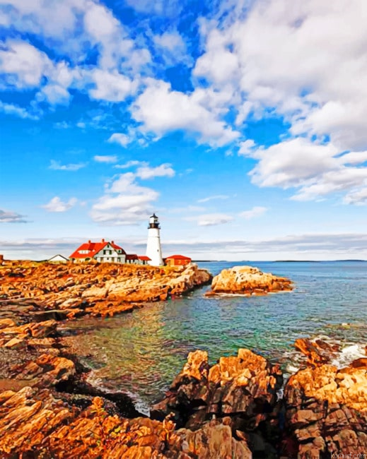 Lighthouse Maine New Painting By Numberss.png