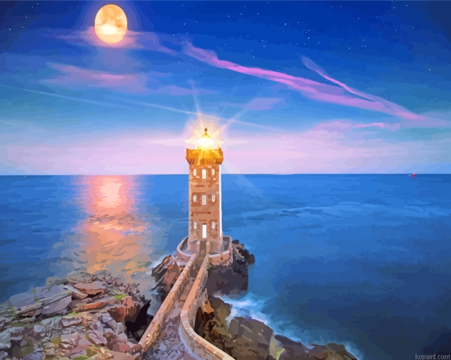 Lighthouse Moon Painting By Numberss.png