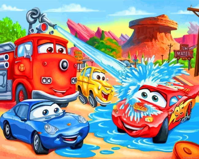 Lightning Mcqueen Painting By Numberss.png