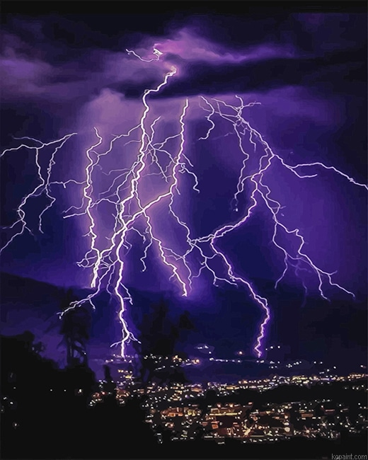 Lightning Purple Sky New Painting By Numberss.png