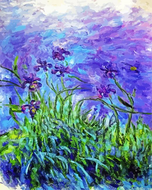 Lilac Iris Monet Art Painting By Numberss.png