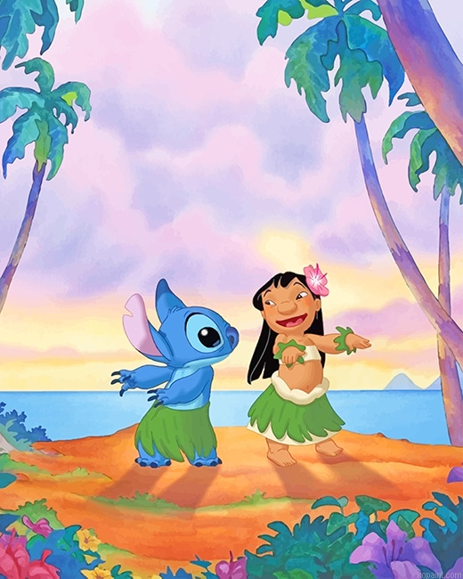 Lilo And Stitch Dancing New Painting By Numberss.png