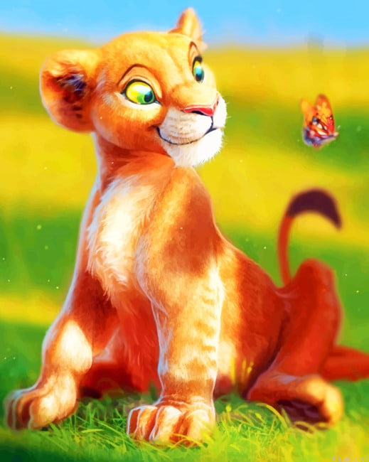 Lion King Cub New Painting By Numberss.png