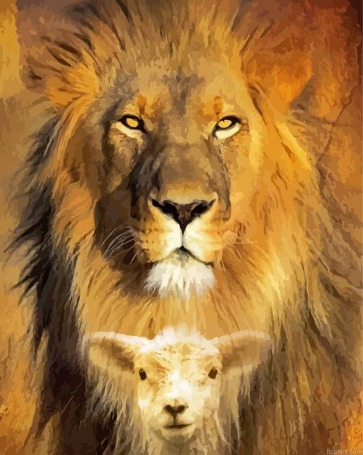 Lion Of Judah Poster Painting By Numberss.png