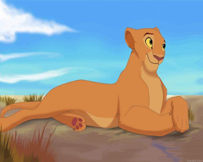 Lioness Nala Painting By Numberss.png