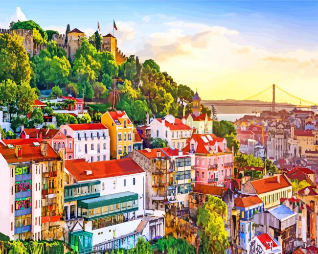 Lisbon Azores Paint By Numbers