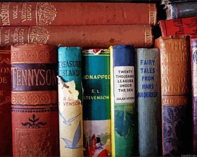 Literary Classic Books Painting By Numberss.png