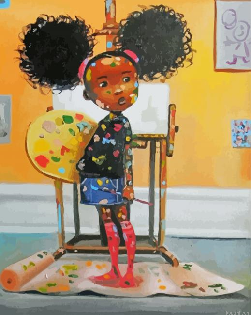Little Black Girl Painting By Numberss.png