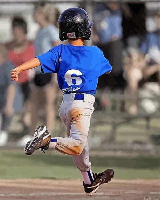 Little Boy Playing Baseball Painting By Numberss.png