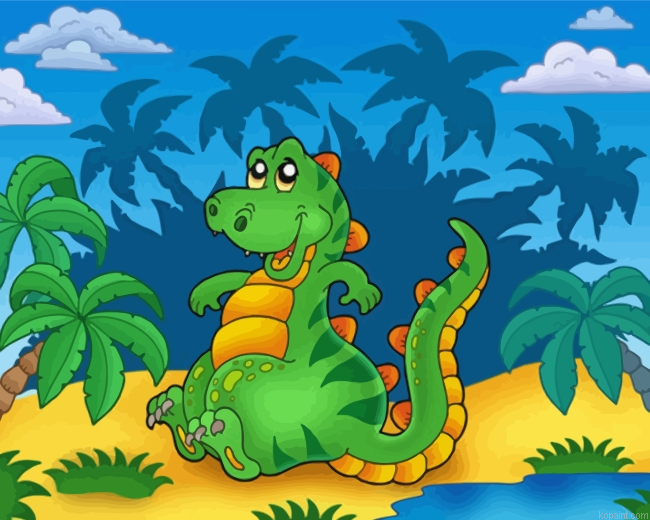 Little Dinosaur Painting By Numberss.png