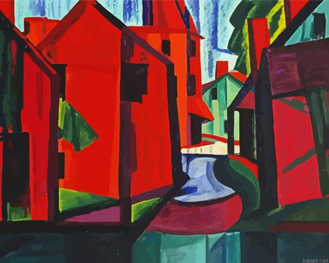 Little Falls New Jersey Oscar Bluemner Painting By Numberss.png