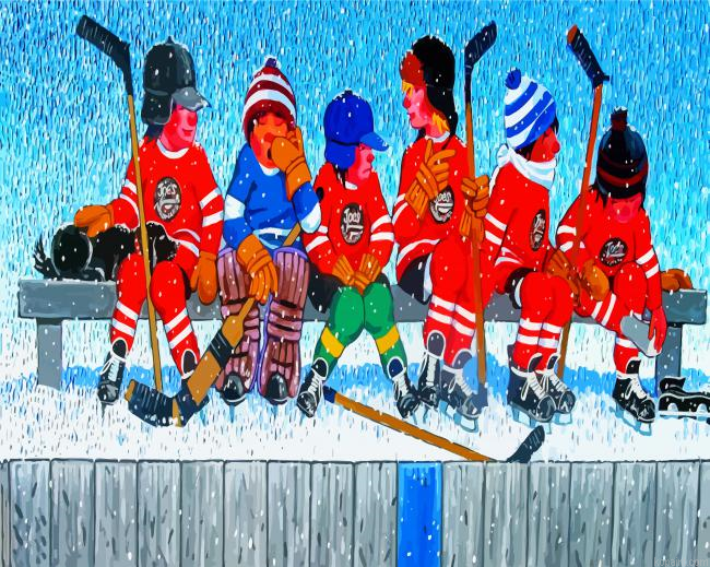 Little Hockey Players Painting By Numberss.png