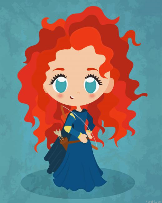 Little Merida Paint By Numbers