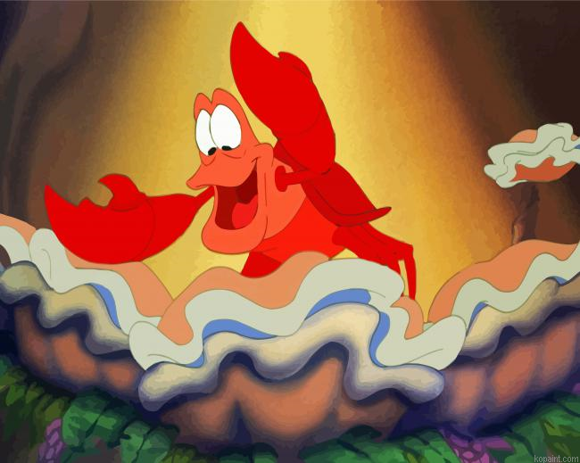 Little Mermaid Sebastian Crab Paint By Numbers