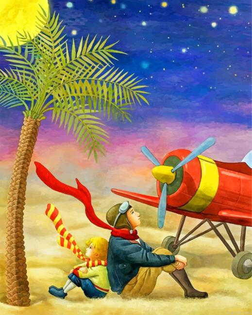 Little Prince Illustration Painting By Numberss.png