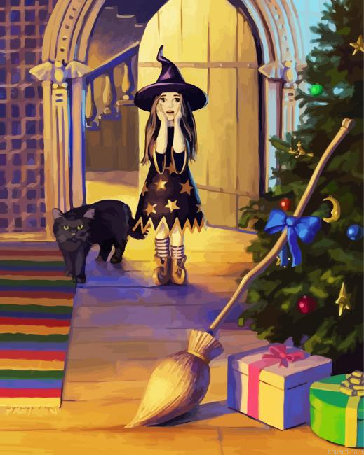 Little Witch Painting By Numberss.png