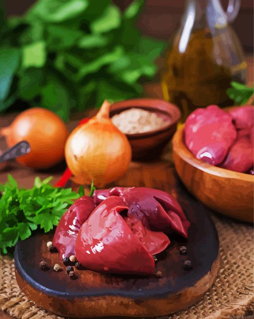 Livers Food Painting By Numberss.png