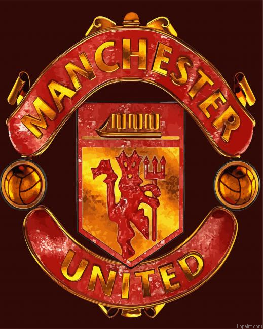 Logo Manchester United Art Painting By Numberss.png