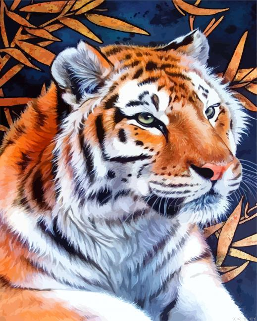 Lone Wild Tiger Painting By Numberss.png