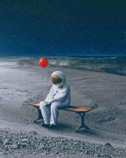 Lonely Man In Space New Painting By Numberss.png