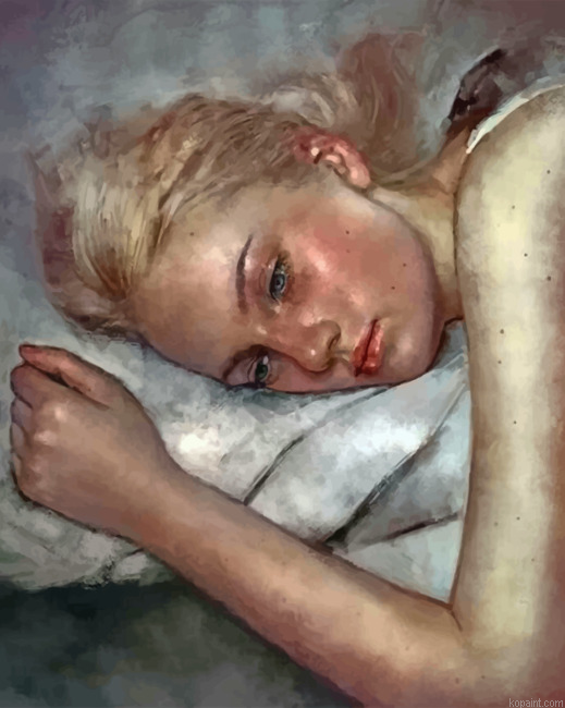 Lonely Sad Woman Painting By Numberss.png