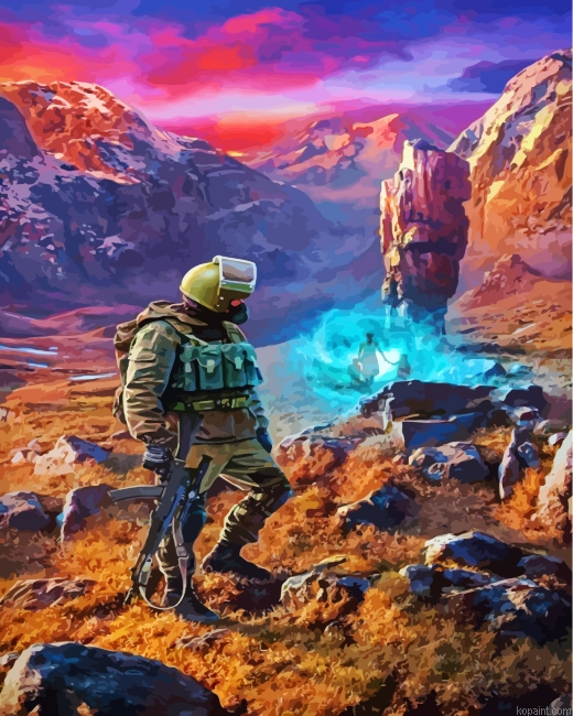 Lonely Soldier Painting By Numberss.png