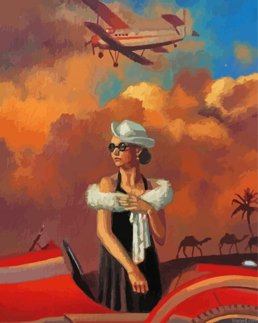 Lonely Woman Peregrine Heathcote Paint By Numbers