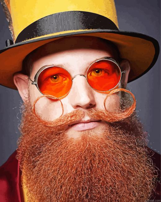 Long Beard And Mustache Paint By Numbers.png