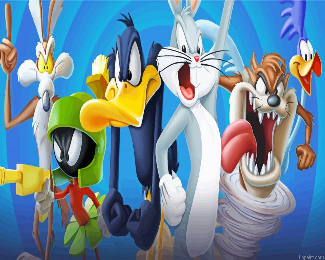 Looney Tunes Cartoon Characters Painting By Numberss.png