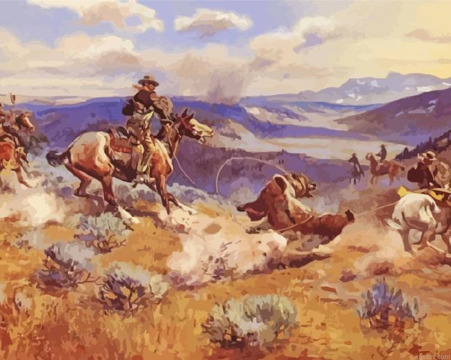 Loops And Swift Horses Are Surer Than Lead Art Painting By Numberss.png