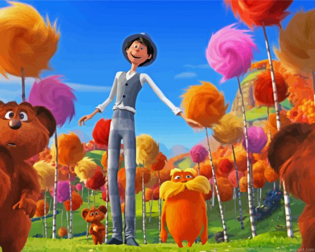 Lorax Animated Movie Painting By Numberss.png