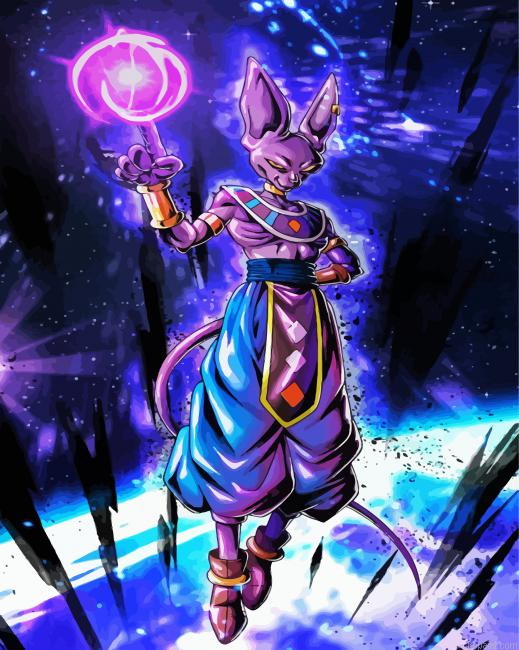 Lord Beerus Dragon Ball Painting By Numberss.png