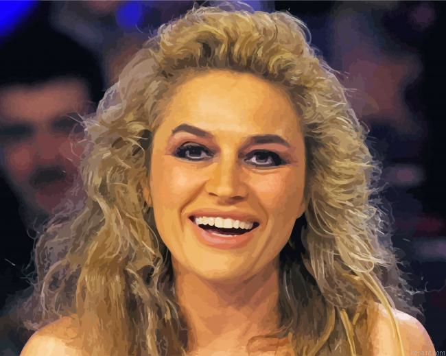 Lory Del Santo Smiling Painting By Numberss.png