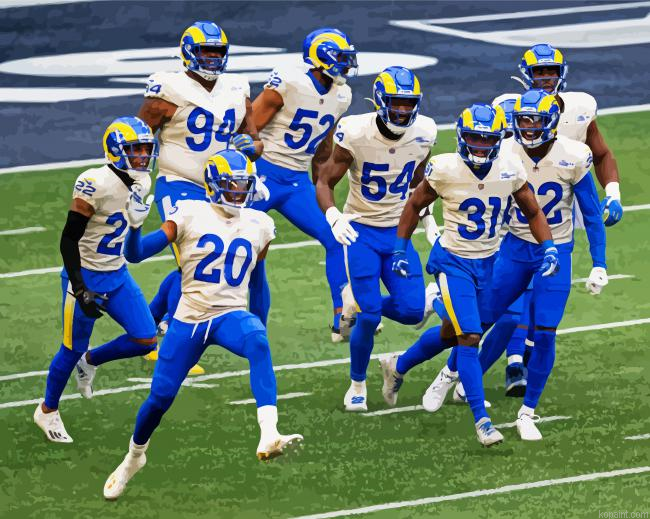 Los Angeles Rams Team Sport Painting By Numberss.png