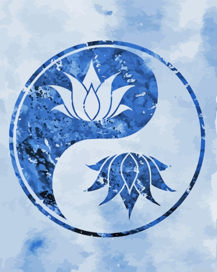 Lotus Yin And Yang Art Painting By Numberss.png