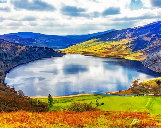 Lough Tay Lake Ireland Painting By Numberss.png