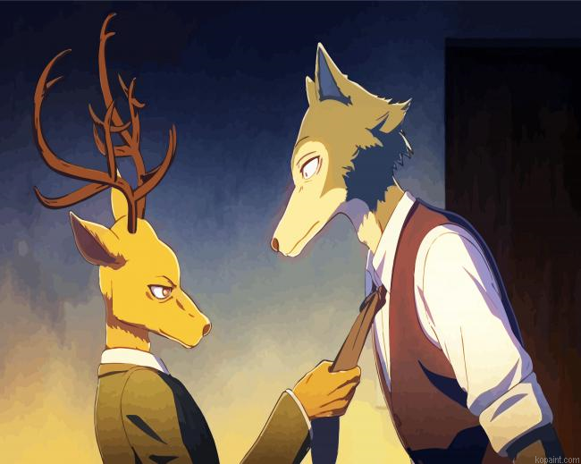 Louis And Legosi Beastars Paint By Numbers.png