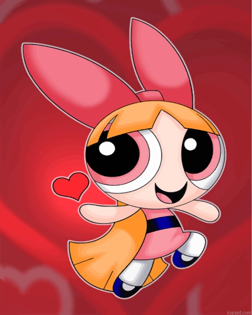 Love Blossom Powerpuff Girls Painting By Numberss.png