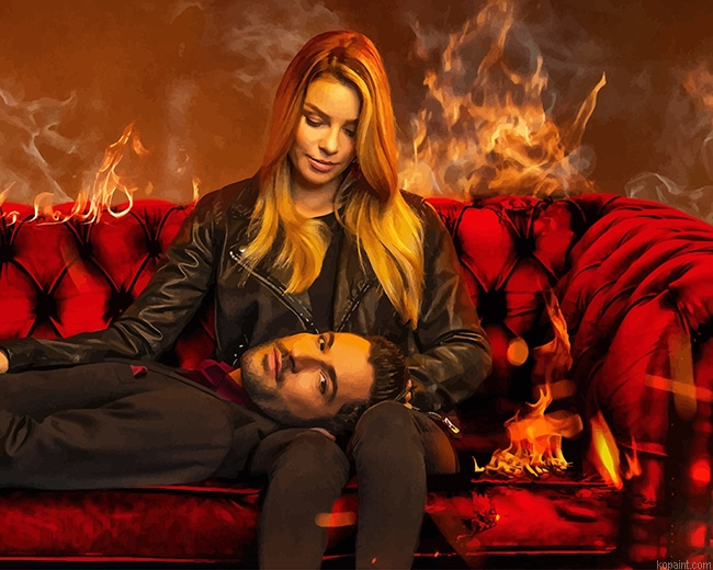 Lucifer Morning Star And Chloe Decker New Painting By Numberss.png