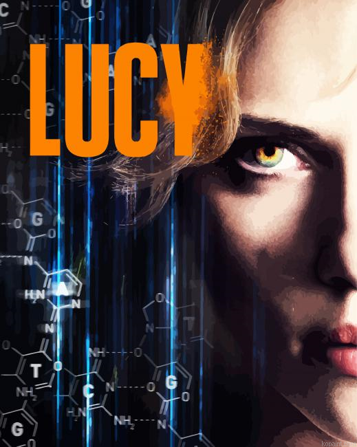 Lucy Movie Poster Paint By Numbers