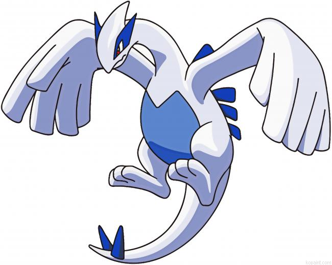 Lugia Animation Character Painting By Numberss.png