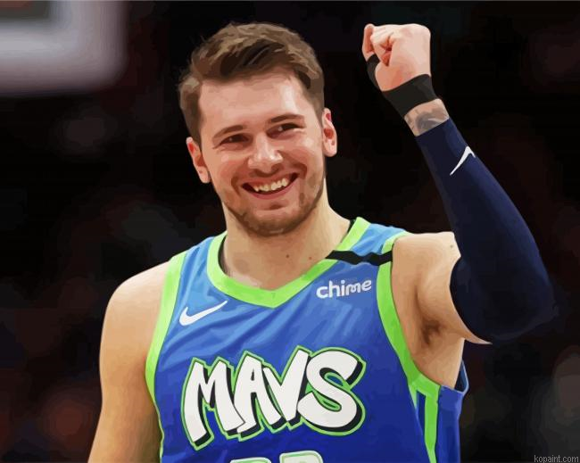 Luka Professional Basketball Player Painting By Numberss.png