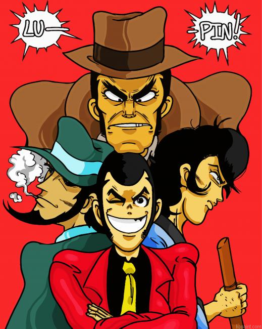 Lupin Animation Painting By Numberss.png