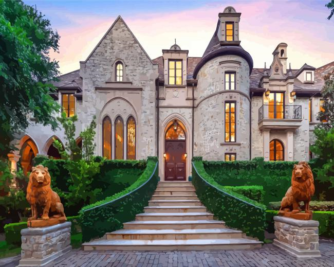 Luxury Mansion Paint By Numbers