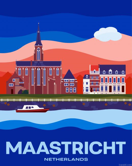 Maastricht Netherland Poster Painting By Numberss.png