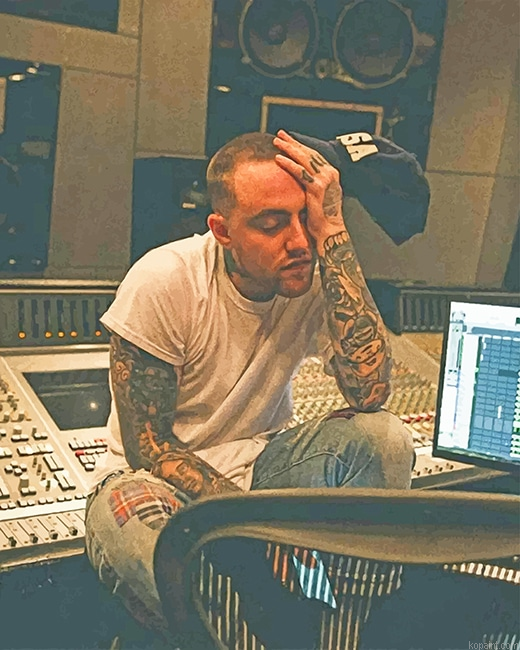 Mac Miller In The Studio New Painting By Numberss.png