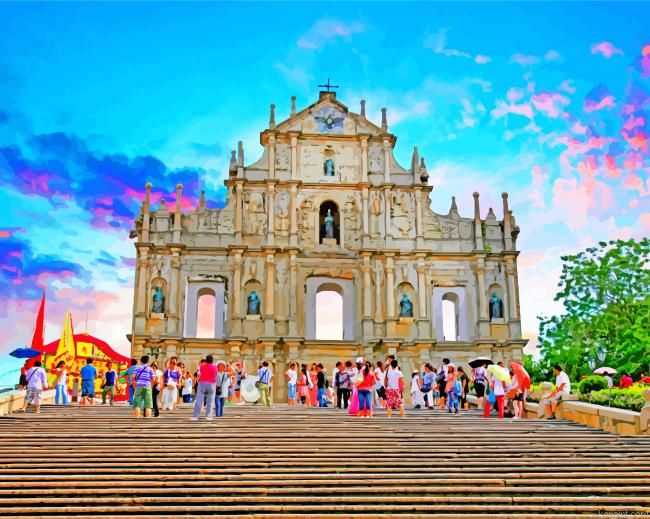 Macao Ruins Of St Pauls Painting By Numberss.png