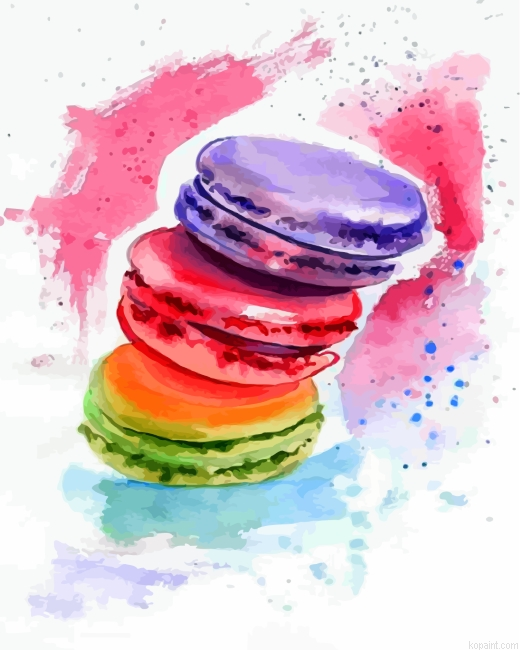 Macaroons Art Paint By Numbers