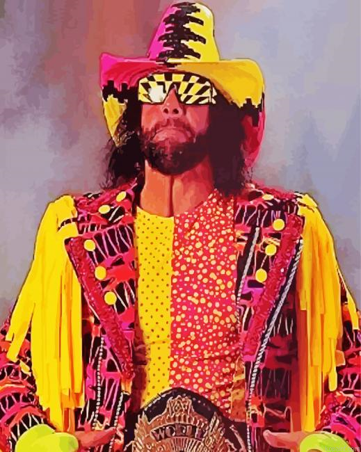 Macho Man Randy Savage Wrestler Painting By Numberss.png
