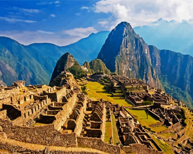 Machu Picchu Peru Landscape Painting By Numberss.png